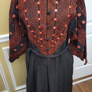 Ramona Rull Black And Red Dress Size Medium